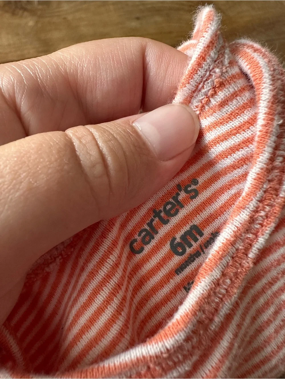 Carters 6 month long sleeve onesie